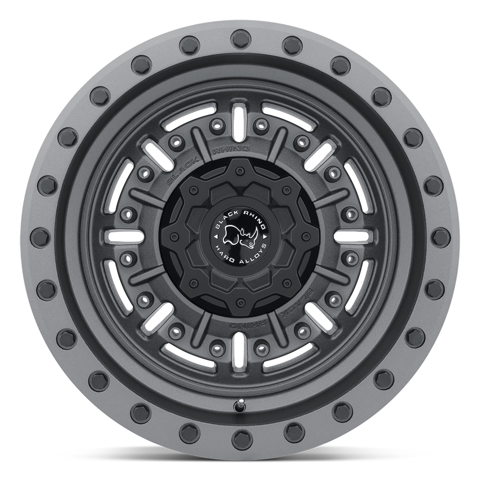 Black Rhino Hard Alloys Abrams 20x9.5 Textured Matte Gunmetal 2mm ET 84.1mm CB 5x130