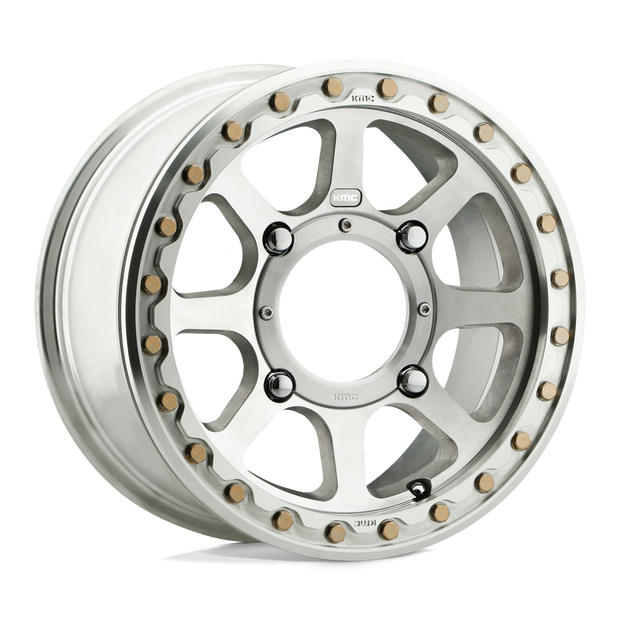 KMC Wheels KS234 Addict 2 Beadlock 15x6 Machined 38mm ET 112.1mm CB 4x137