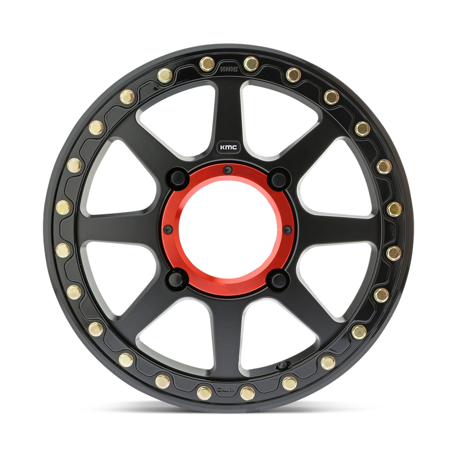 KMC Wheels KS234 Addict 2 Beadlock 15x6 Satin Black 38mm ET 112.1mm CB 4x137