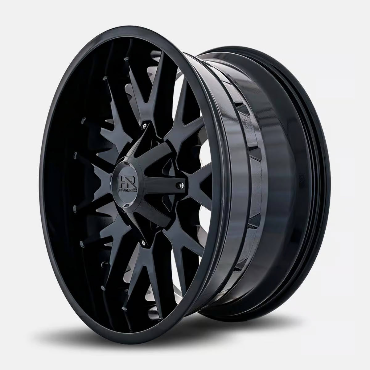 Hardrock Offroad Affliction 20x12 Gloss Black -44mm ET 125.2mm CB 8x165.1 wheel