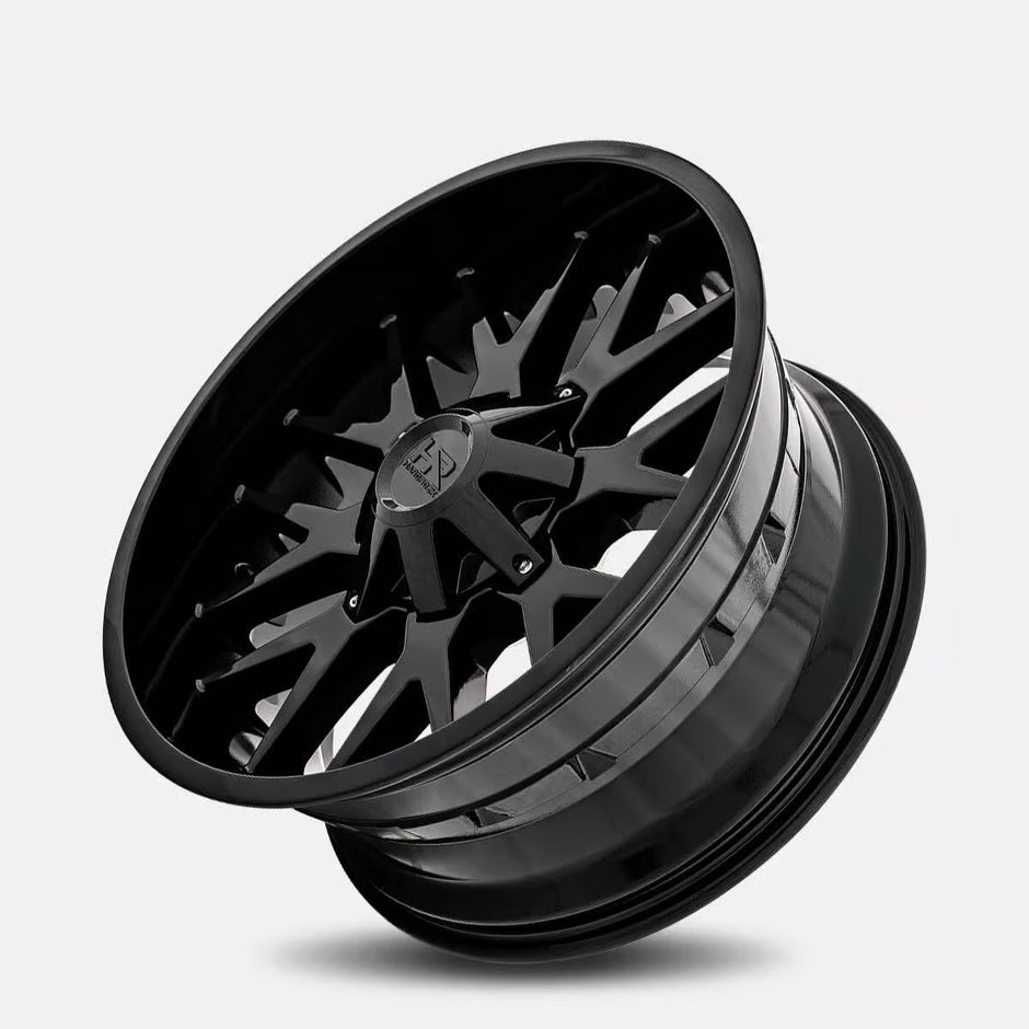 Hardrock Offroad Affliction 20x10 Gloss Black -19mm ET 125.2mm CB 8x165.1 wheel