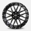 Hardrock Offroad Affliction Xposed 22x12 Gloss Black Milled -44mm ET 78.1mm CB 5x127 wheel