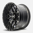 Hardrock Offroad Affliction Xposed 22x12 Gloss Black Milled -44mm ET 125.2mm CB 8x170 wheel