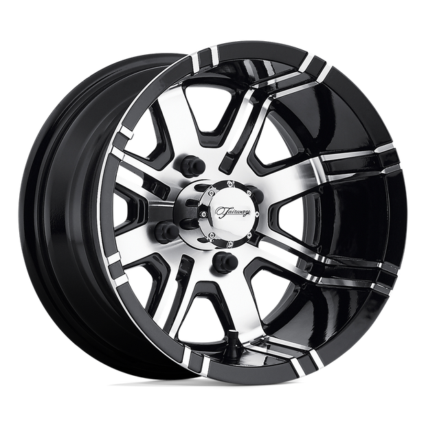 Fairway Alloys FA119 Aggressor 12x7 Machined Gloss Black -40mm ET 70.7mm CB 4x101.6