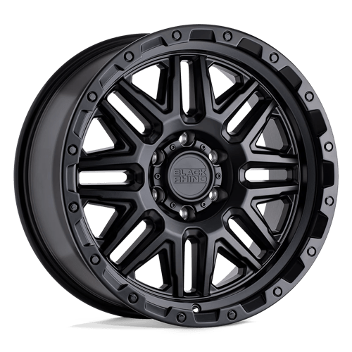 Black Rhino Hard Alloys Alamo 20x9 Matte Black w/Black Bolts 12mm ET 112.1mm CB 6x139.7