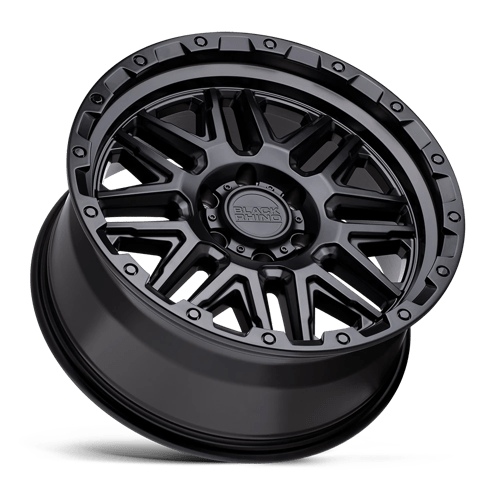 Black Rhino Hard Alloys Alamo 20x9 Matte Black w/Black Bolts 12mm ET 112.1mm CB 6x139.7