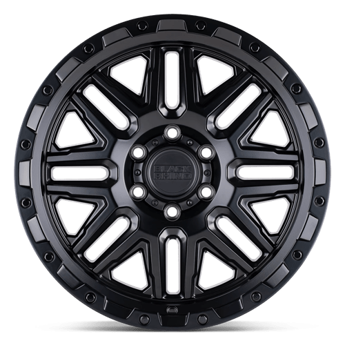 Black Rhino Hard Alloys Alamo 20x9 Matte Black w/Black Bolts 12mm ET 112.1mm CB 6x139.7