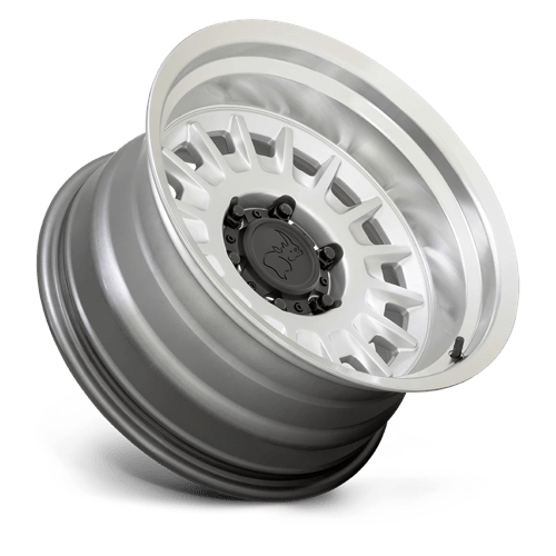 Black Rhino Hard Alloys Aliso 17x8 Gloss Silver w/Mirror Cut 0mm ET 66.06mm CB 6x114.3