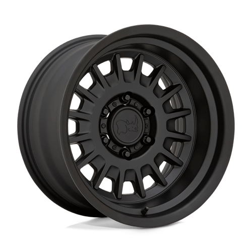 Black Rhino Hard Alloys Aliso 17x8 Matte Black 0mm ET 106.1mm CB 6x139.7