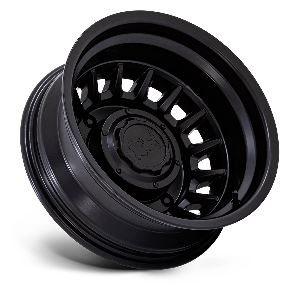 Black Rhino Hard Alloys BR019 Aliso Dually 16x6 Matte Black -130mm ET 161mm CB 6x205