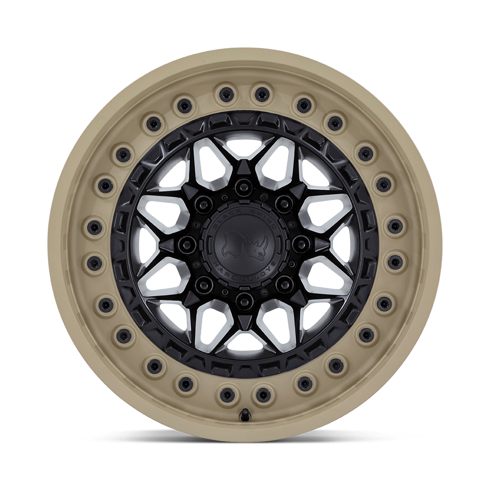 Black Rhino Hard Alloys Alpha 20x10 Matte Black w/Sand Lip -18mm ET 71.5mm CB 5x127