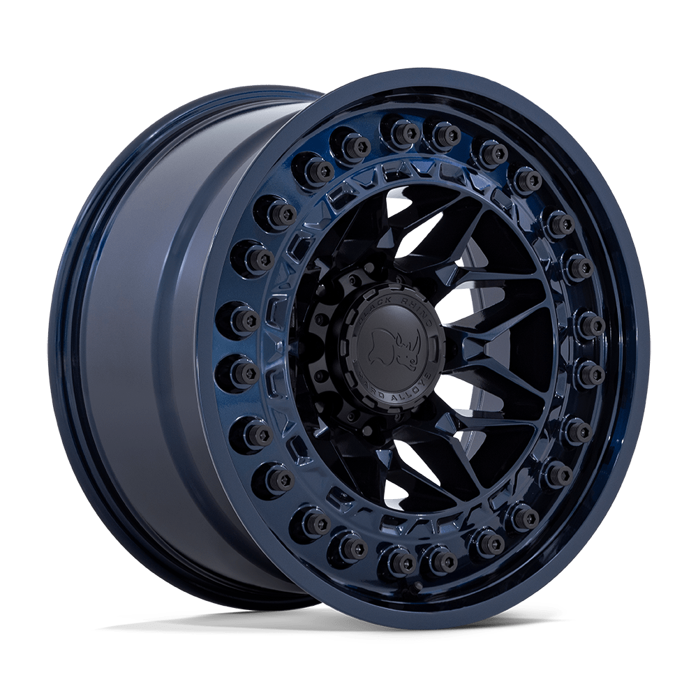 Black Rhino Hard Alloys Alpha 17x9 Midnight Blue 0mm ET 71.5mm CB 5x127