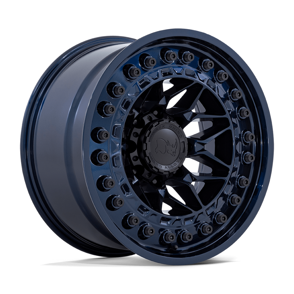 Black Rhino Hard Alloys Alpha 17x9 Midnight Blue 0mm ET 71.5mm CB 5x127