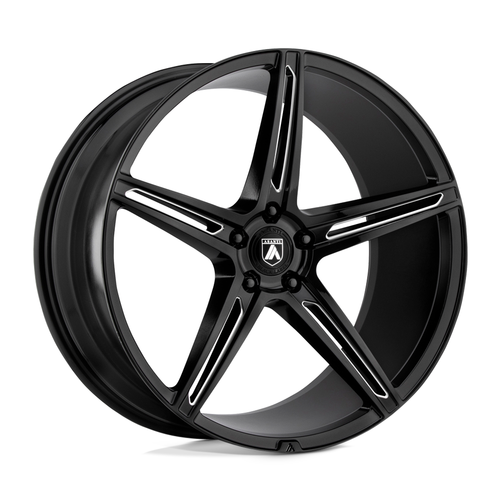 Asanti Wheels ABL22 Alpha 5 22x9 Gloss Black Milled 45mm ET 72.6mm CB 5x130