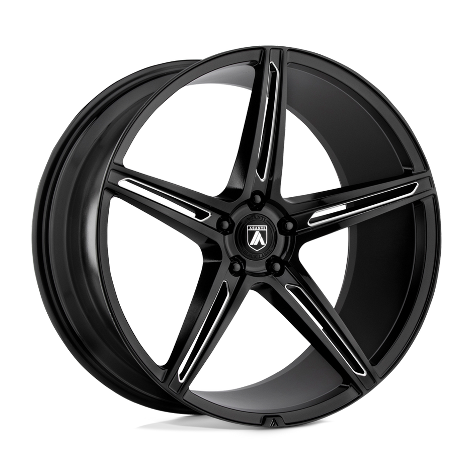 Asanti Wheels ABL22 Alpha 5 22x9 Gloss Black Milled 45mm ET 72.6mm CB 5x130