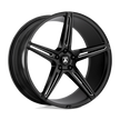 Asanti Wheels ABL22 Alpha 5 22x9 Gloss Black Milled 45mm ET 72.6mm CB 5x130