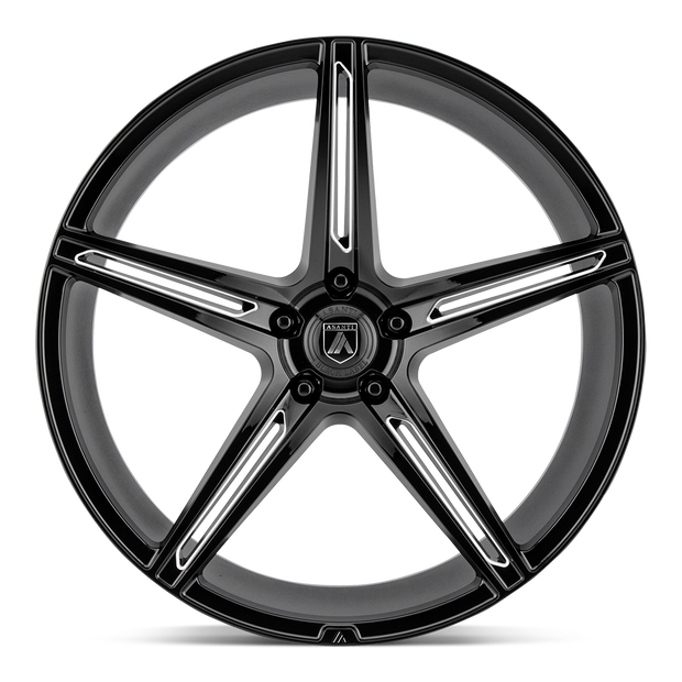 Asanti Wheels ABL22 Alpha 5 22x9 Gloss Black Milled 45mm ET 72.6mm CB 5x130
