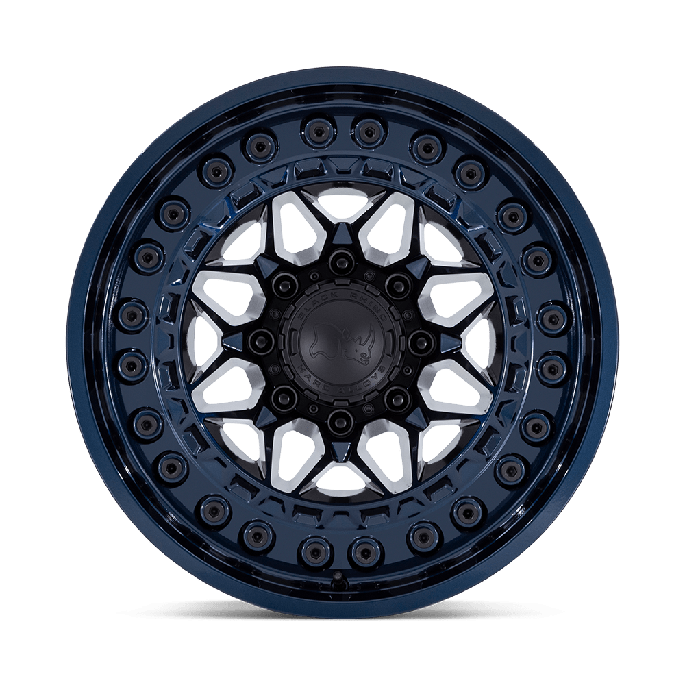 Black Rhino Hard Alloys Alpha 17x9 Midnight Blue 0mm ET 71.5mm CB 5x127