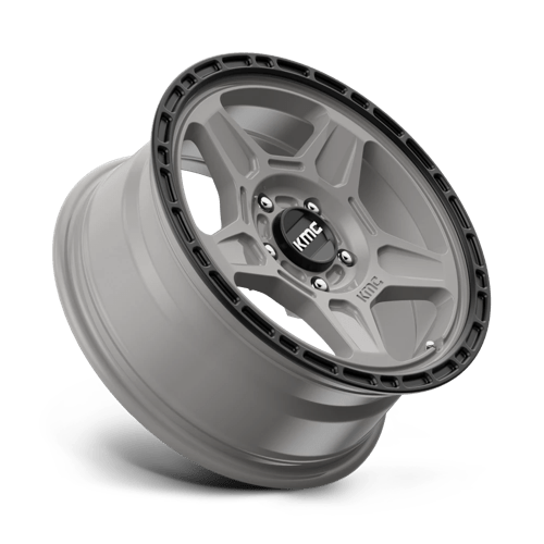 KMC Wheels KM721 Alpine 16x7 Satin Gray w/Black Lip 15mm ET 72.56mm CB 5x114.3