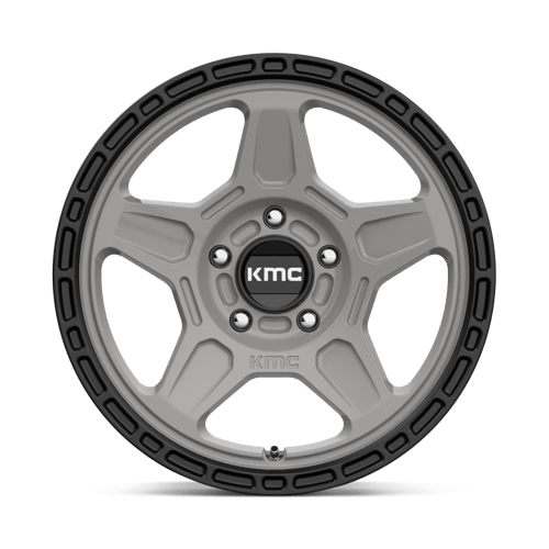 KMC Wheels KM721 Alpine 16x7 Satin Gray w/Black Lip 15mm ET 72.56mm CB 5x114.3