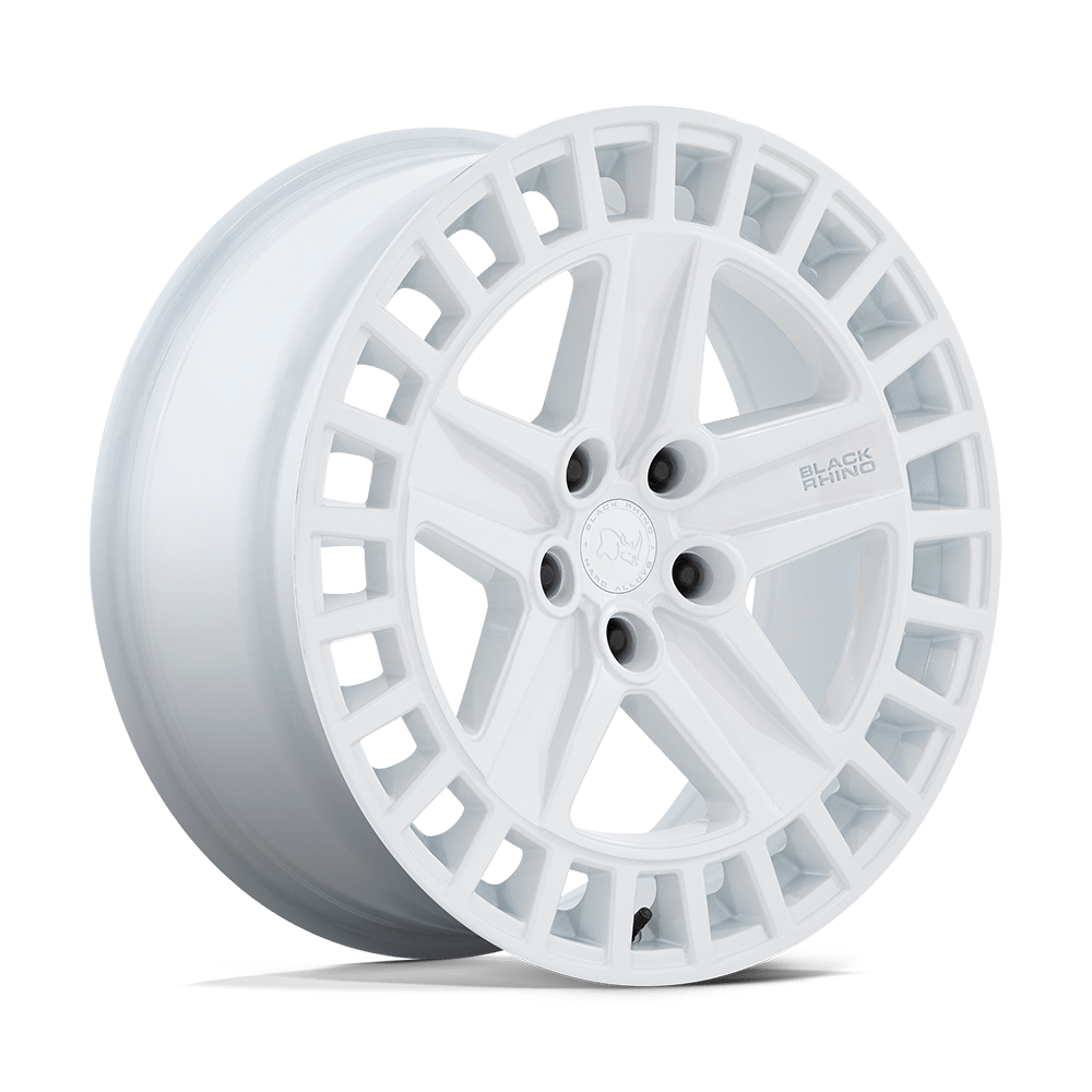 Black Rhino Hard Alloys Alston 18x8.5 Gloss White 25mm ET 72.56mm CB 5x114.3
