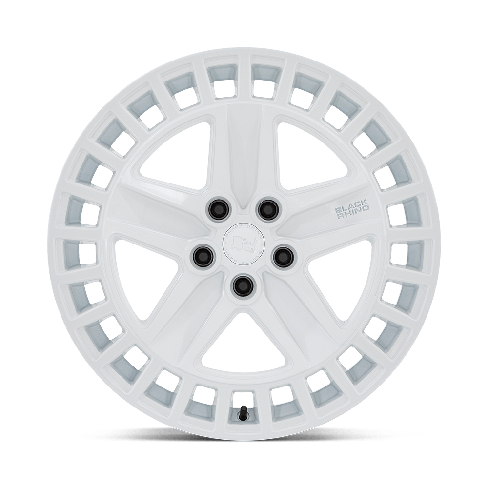 Black Rhino Hard Alloys Alston 18x8.5 Gloss White 25mm ET 72.56mm CB 5x114.3