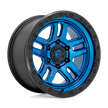 Fuel Wheels D790 Ammo 17x9 Blue w/Black Lip -12mm ET 71.5mm CB 5x127
