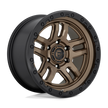 Fuel Wheels D702 Ammo 17x9 Matte Bronze w/Black Bead Ring -12mm ET 71.5mm CB 5x127