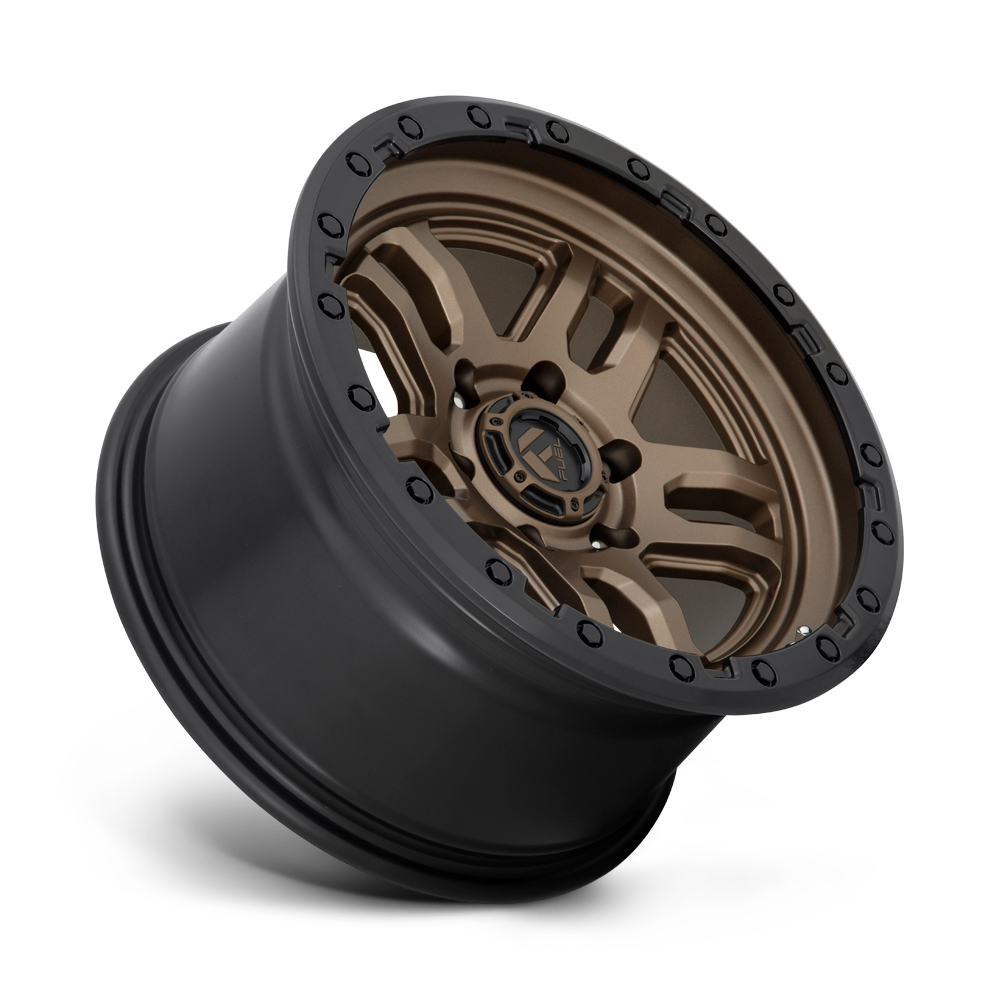 Fuel Wheels D702 Ammo 17x9 Matte Bronze w/Black Bead Ring -12mm ET 71.5mm CB 5x127