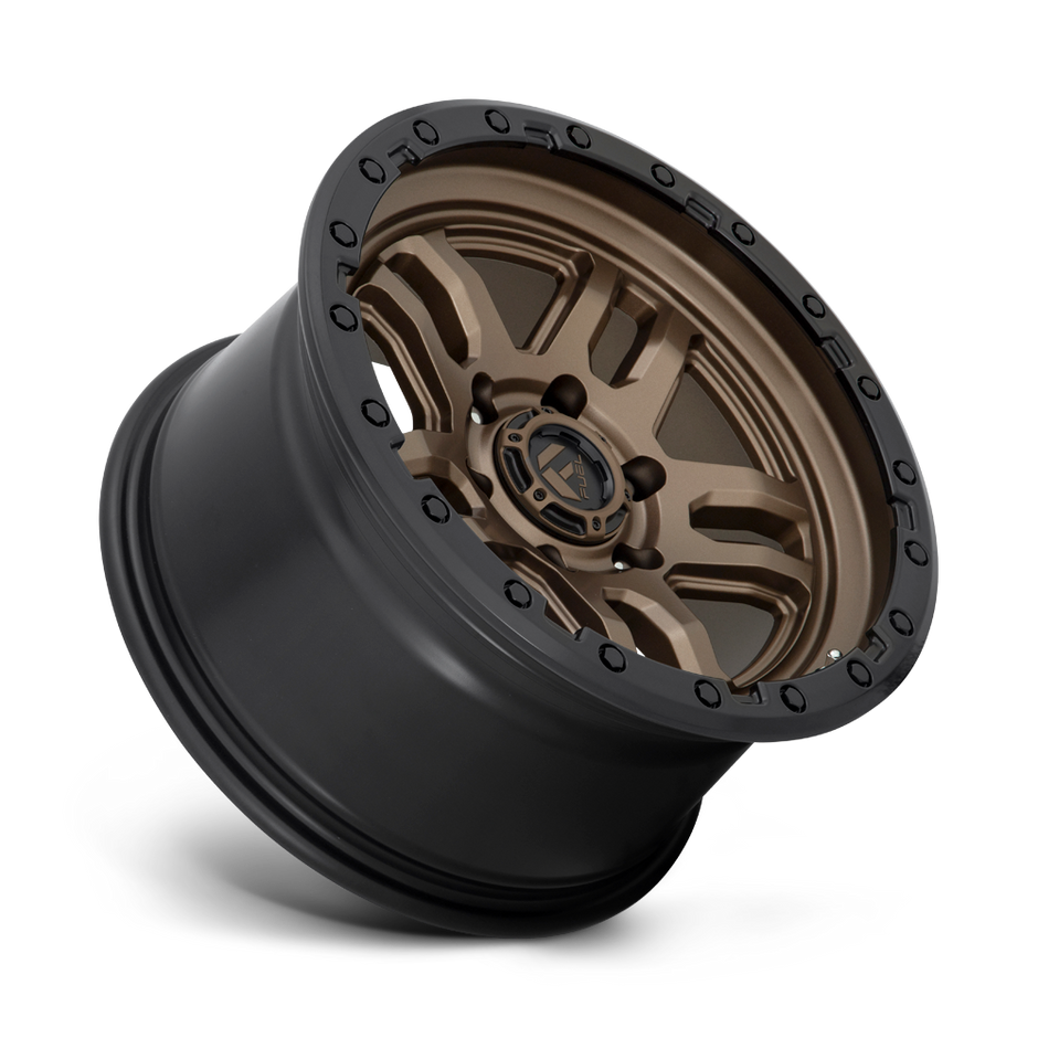 Fuel Wheels D702 Ammo 17x9 Matte Bronze w/Black Bead Ring -12mm ET 71.5mm CB 5x127