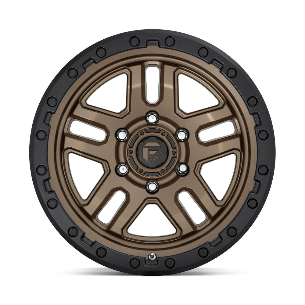 Fuel Wheels D702 Ammo 17x9 Matte Bronze w/Black Bead Ring -12mm ET 71.5mm CB 5x127