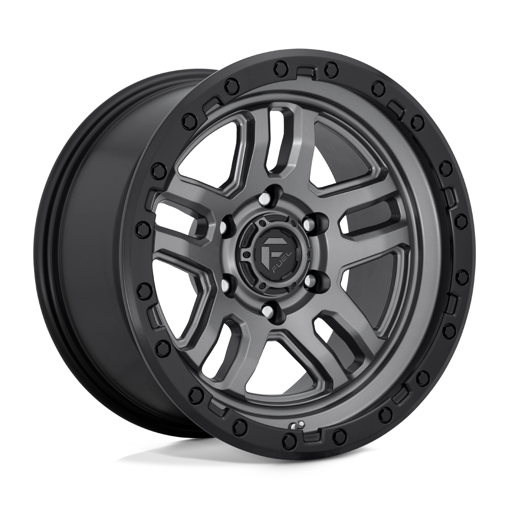 Fuel Wheels D701 Ammo 17x9 Matte Gunmetal w/Black Bead Ring -12mm ET 71.5mm CB 5x127