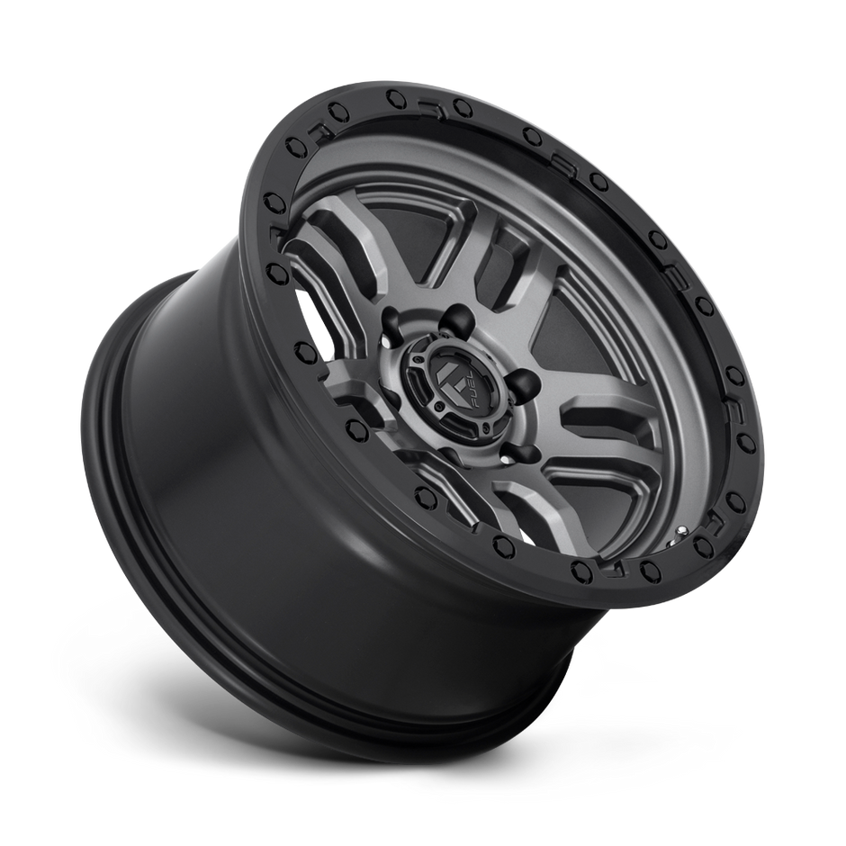 Fuel Wheels D701 Ammo 17x9 Matte Gunmetal w/Black Bead Ring -12mm ET 71.5mm CB 5x127