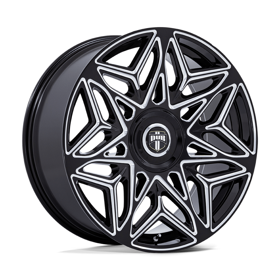 DUB Wheels DC274 Anomaly 24x9 Gloss Black Milled 38mm ET 74.1mm CB 5x115/5x120