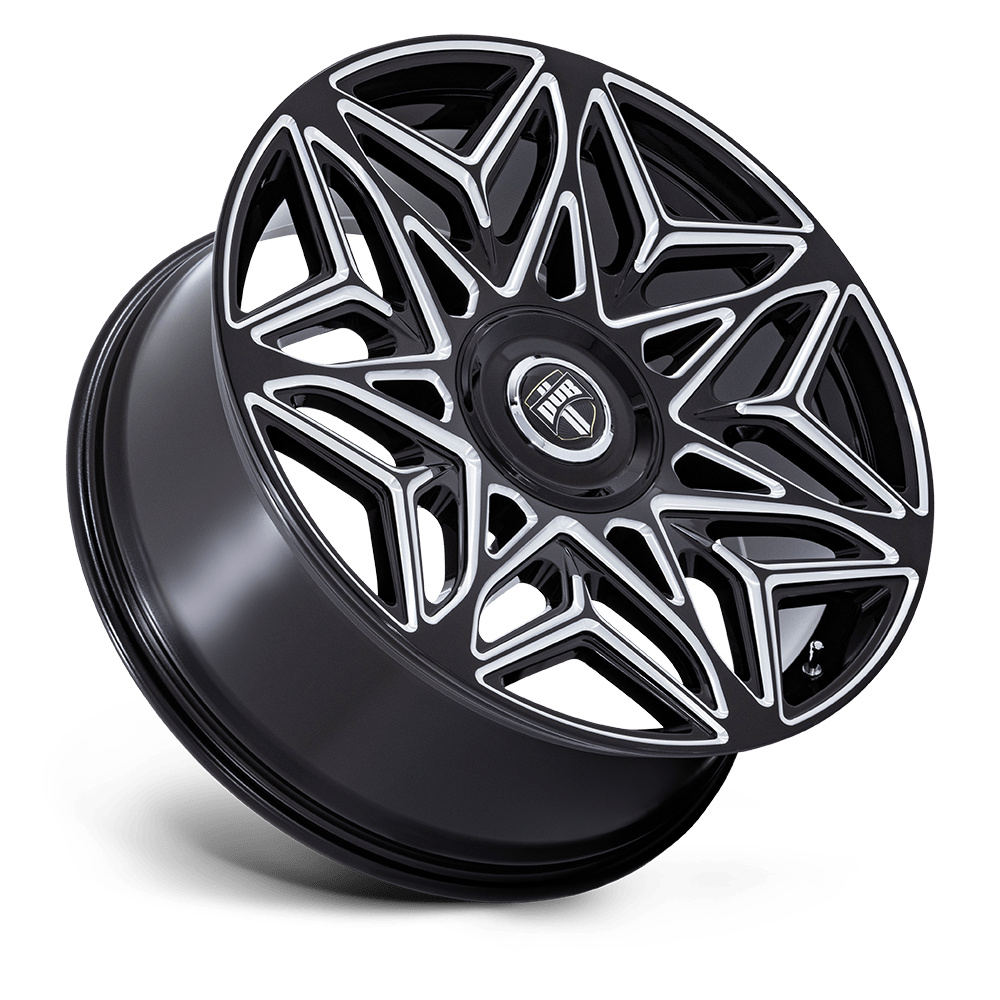DUB Wheels DC274 Anomaly 24x9 Gloss Black Milled 38mm ET 74.1mm CB 5x115/5x120