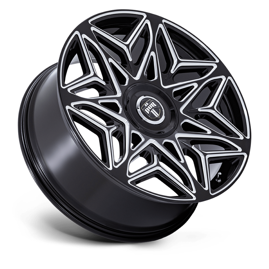 DUB Wheels DC274 Anomaly 24x9 Gloss Black Milled 38mm ET 74.1mm CB 5x115/5x120