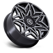 DUB Wheels DC274 Anomaly 24x9 Gloss Black Milled 38mm ET 74.1mm CB 5x115/5x120