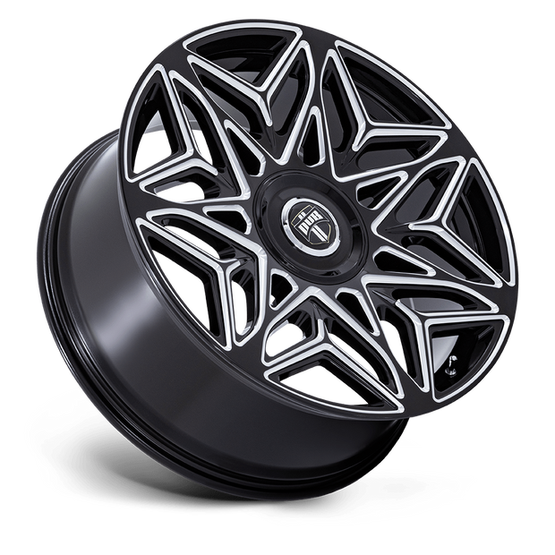 DUB Wheels DC274 Anomaly 24x9 Gloss Black Milled 38mm ET 74.1mm CB 5x115/5x120