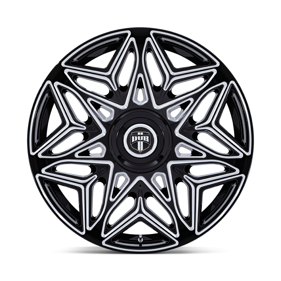 DUB Wheels DC274 Anomaly 24x9 Gloss Black Milled 38mm ET 74.1mm CB 5x115/5x120