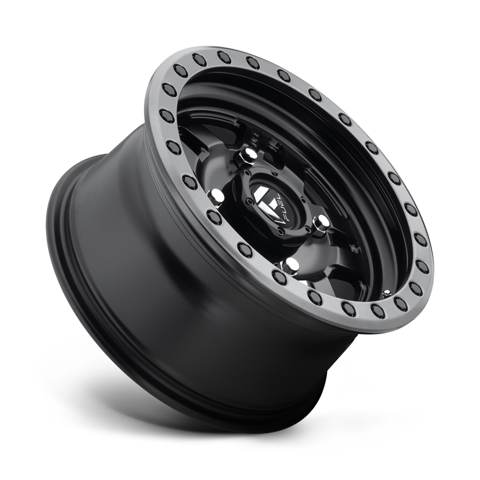 Fuel Wheels D557 Anza UTV 14x7 Matte Black W/Gunmetal Ring 13mm ET 79.4mm CB 4x110