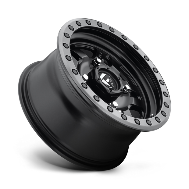 Fuel Wheels D557 Anza UTV 14x7 Matte Black W/Gunmetal Ring 13mm ET 79.4mm CB 4x110