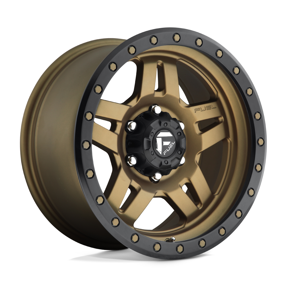 Fuel Wheels D583 Anza 17x8.5 Matte Bronze w/Black Bead Ring -6mm ET 108mm CB 6x139.7