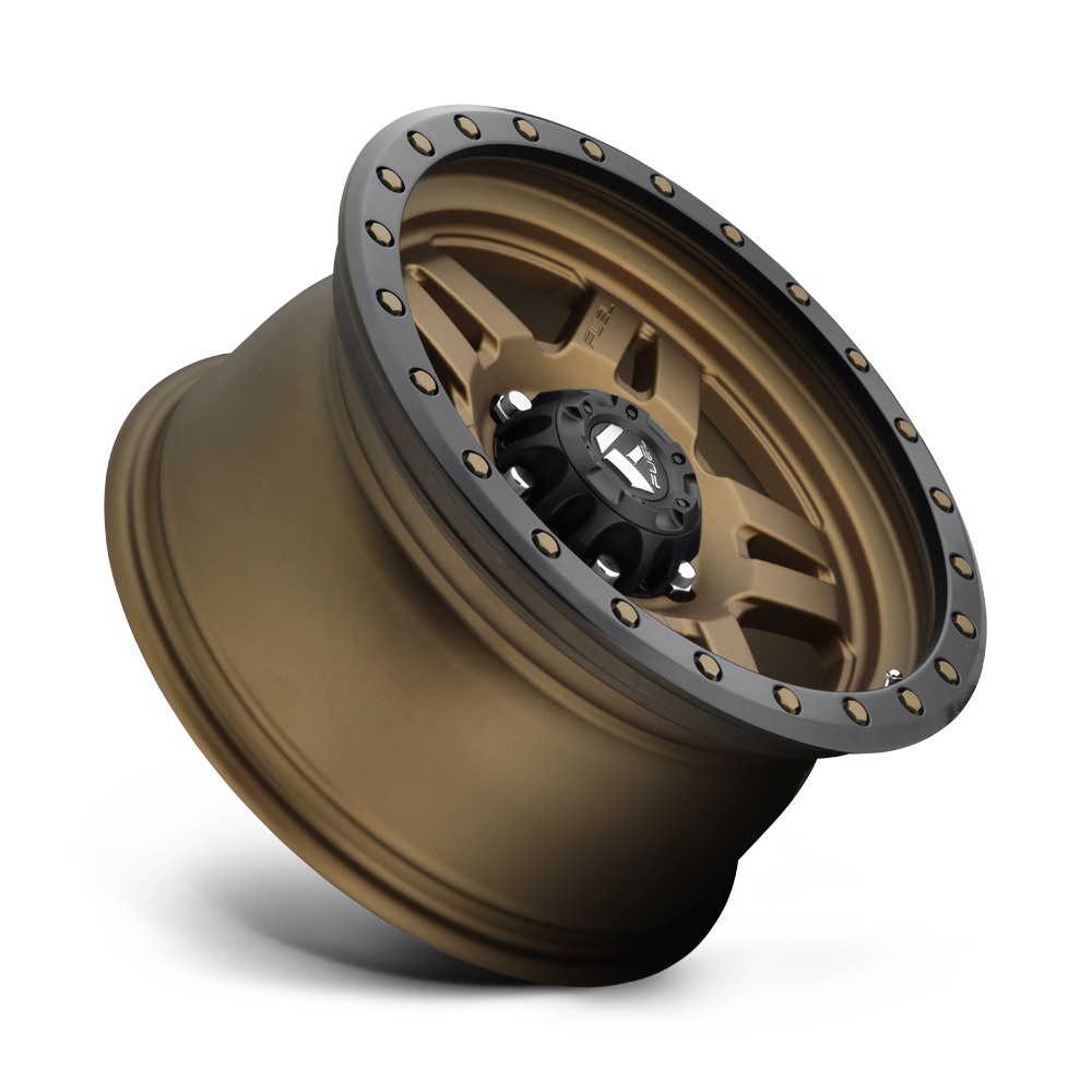 Fuel Wheels D583 Anza 17x8.5 Matte Bronze w/Black Bead Ring -6mm ET 108mm CB 6x139.7
