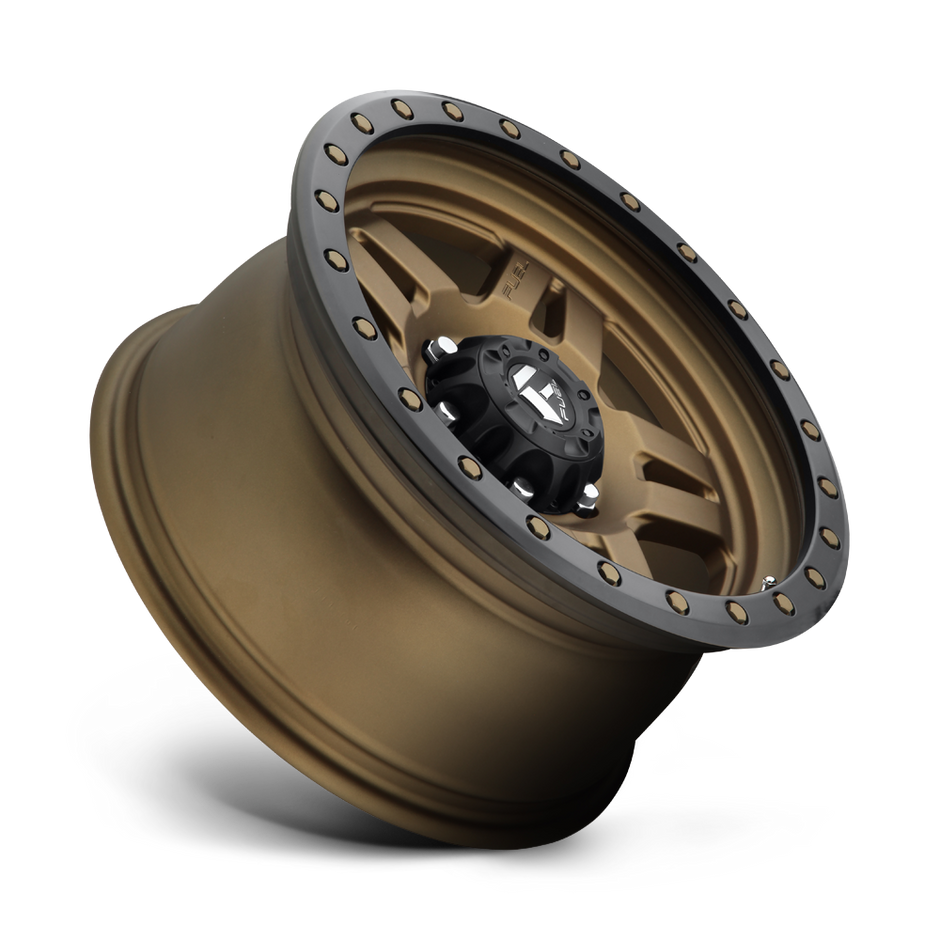 Fuel Wheels D583 Anza 17x8.5 Matte Bronze w/Black Bead Ring -6mm ET 108mm CB 6x139.7