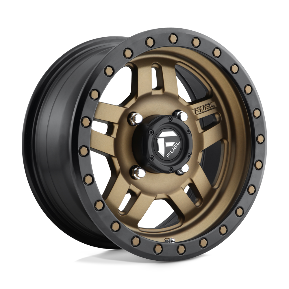 Fuel Wheels D583 Anza UTV 14x7 Matte Bronze W/Black Bead Ring 13mm ET 132mm CB 4x156