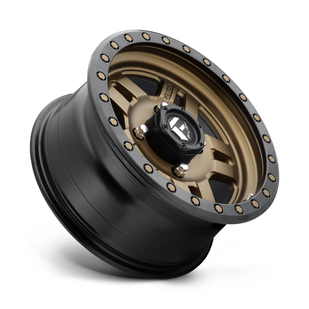 Fuel Wheels D583 Anza UTV 14x7 Matte Bronze W/Black Bead Ring 13mm ET 132mm CB 4x156