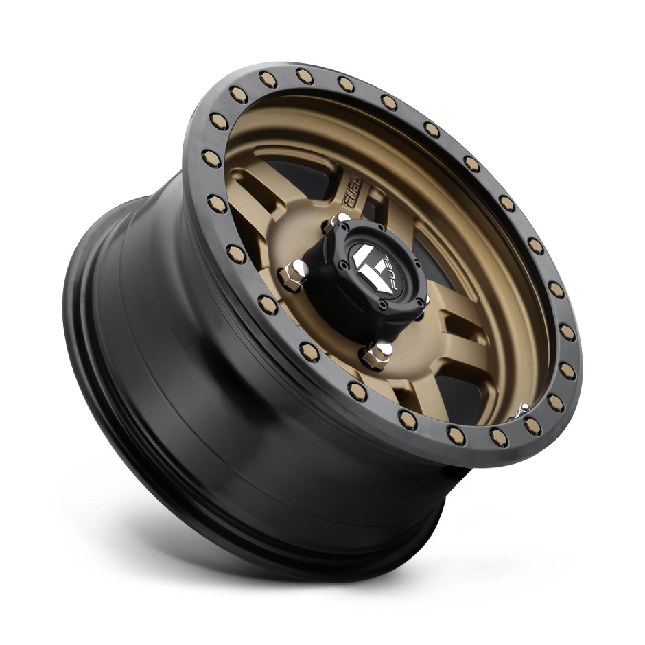 Fuel Wheels D583 Anza UTV 14x7 Matte Bronze W/Black Bead Ring 13mm ET 132mm CB 4x156