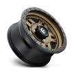 Fuel Wheels D583 Anza UTV 14x7 Matte Bronze W/Black Bead Ring 13mm ET 132mm CB 4x156