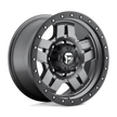 Fuel Wheels D558 Anza 15x10 Matte Gunmetal w/Black Bead Ring -43mm ET 72.56mm CB 5x114.3
