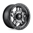 Fuel Wheels D558 Anza UTV 14x7 Matte Gunmetal W/Black Bead Ring 13mm ET 132mm CB 4x156